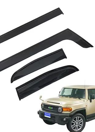 Дефлектори вікон (вітровики) toyota fj cruiser (hawk)