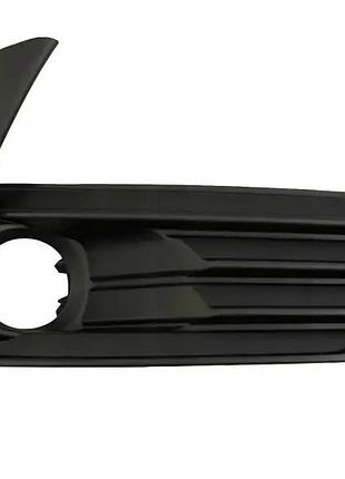 Решетка бампера toyota corolla e18 2016-2019, eur, с отв. п/тум., правая, черная, avtm, 8148102630, 187046912
