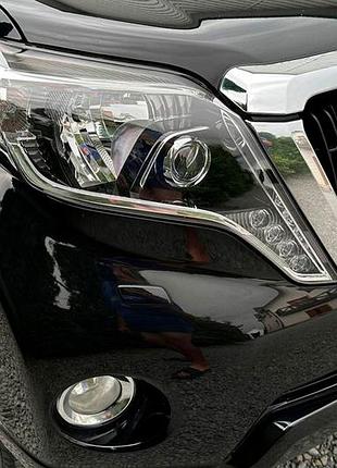 Передние фары led (2013-2017, 2 шт) без адаптации afr для toyota land cruiser prado 150
