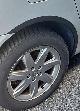 Накладки на арки (4 шт, чорні) для renault espace 2002-2014 рр