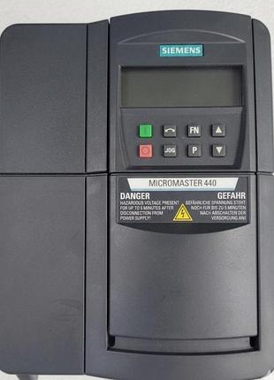 Частотный преобразователь siemens micromaster 440 3 квт 380в (германия)