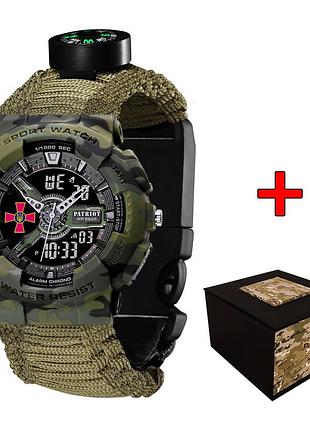 Patriot 005cmgrsu зсу зелений камуфляж паракордовий ремінець army green + коробка.
