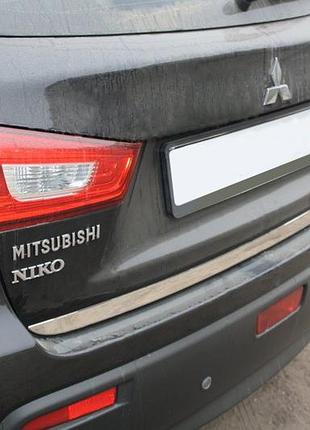 Накладка на багажник нержавейка omsaline - итальянская нержавейка для mitsubishi asx 2010-2023 гг