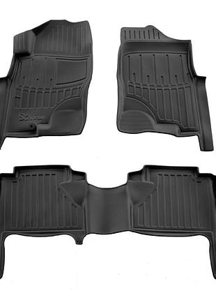 Коврики stingray 3d (5 шт, полиуретан) для nissan navara 2006-2015 гг