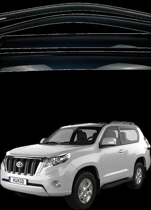 Дефлекторы окон (ветровики) toyota prado fj150 2010-