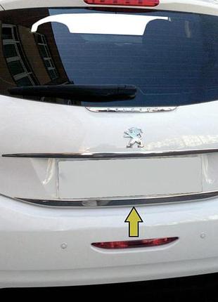 Кромка багажника (нерж.) для peugeot 208 2012-2019 рр