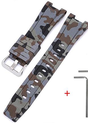 Ремінець для casio g-shock gst-w300 camo brown si