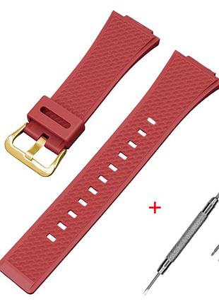 Ремінець для casio g-shock ga-100/110 red gd