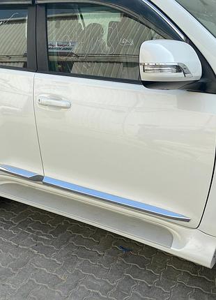Молдинги дверей (дизайн 2018-2026) для toyota land cruiser prado 150