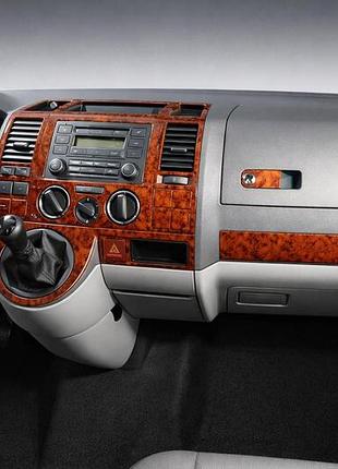 Накладки на торпеду (туреччина) чорний рояль для volkswagen t5 transporter 2003-2010 рр