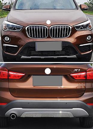 Передня і задня накладки (2 шт) для bmw x1 f48 2015-2022 рр
