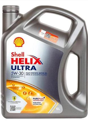 Моторное масло shell helix ultra 5w30, 4л shell 550040640
