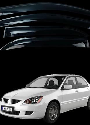 Дефлектори вікон (вітровики) mitsubishi lancer 2005 (defl)