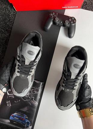 New balance 2002r ml dark grey black 8