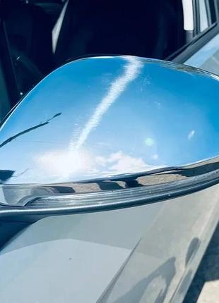 Хромированные накладки на зеркала volkswagen golf 7 2012-2019 -, нерж.мет. (tan24)
