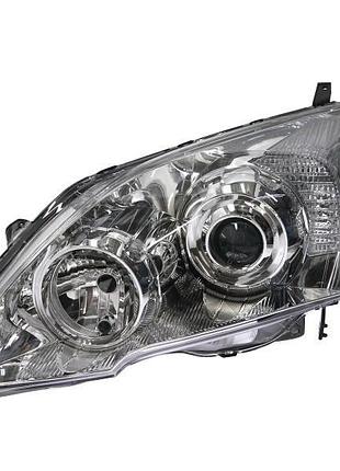 Фара передняя honda cr-v 3 2006-2011, левая h1/hb3 электрическая/механическая регулировка, хром рамка, depo, 217-1163l-ldem1
