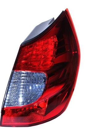 Фонарь задний renault scenic/grand scenic 2006-2009 правый, без ламп (led/wy21w) depo 551-1971r-ue
