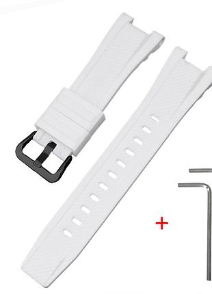 Ремінець для casio g-shock gst-w300 white bk