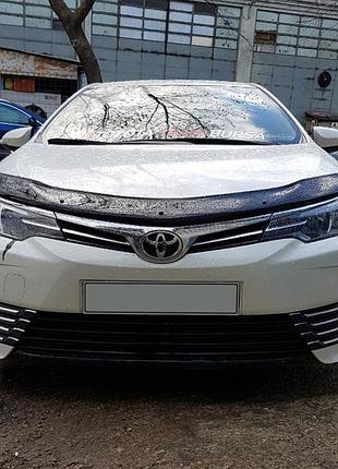 Дефлектор капота (мухобойка) toyota corolla 2013-2018 (tan24)
