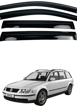 Дефлекторы окон (ветровики) volkswagen passat b5 1996-2005 variant (defl lux)