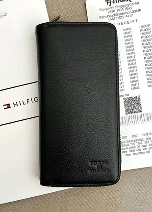 Мужской кошелек - клатч tommy hilfiger черный