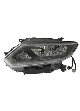 Фара передняя nissan qashqai 2014-2017/nissan rogue sport 2017-2019, левая, электрическая регулировка, без корректора, без ламп,