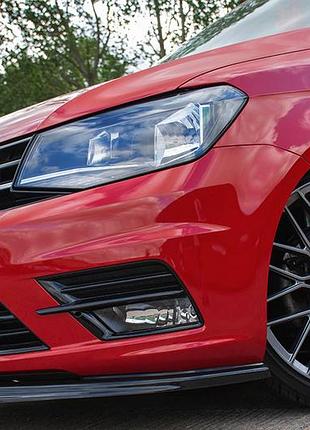 Передня лип накладка (abs) для volkswagen caddy 2015-2020 рр