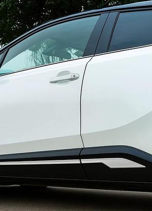 Молдинги дверные omsaline (4 шт., нержавейка) для toyota c-hr 2016-2023 гг