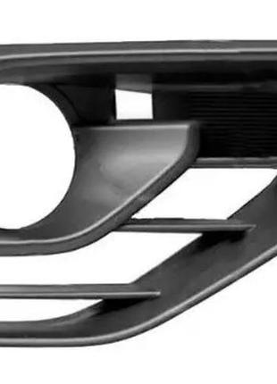 Решетка бампера renault megane 2 2006-2008, с отв. п/тум., правая, черная, avtm, 185614912