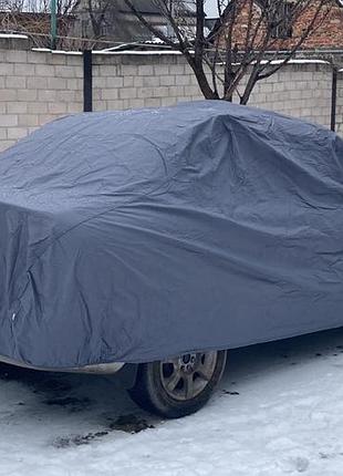Тент автомобільний 432см * 165см * 120см. (m, седан) з підкладкою, в сумці. польша.