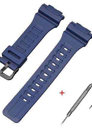 Ремінець для casio ae-1000w dark blue bk