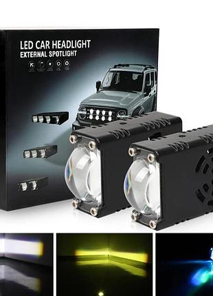 Фара-led прямокутник 35w 40*22*55mm 12-80v external sportlight a1 на одну лінзу w/y