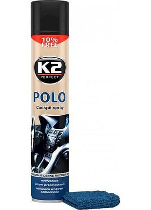 Поліроль торпеди спрей 750ml "k2" polo fahren (нова машина) k4071 (12шт/ящ)