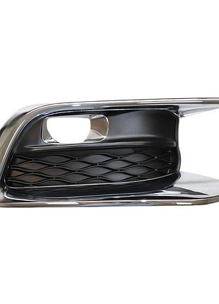 Решетка бампера infiniti jx/qx60 2016-2021, левая, черная, avtm, 622579nc1a, 183320915