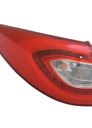 Фонарь задний hyundai tucson lm 2010-2015, левый, без ламп (1156na/led), наружный, depo, 321-1963l-ac