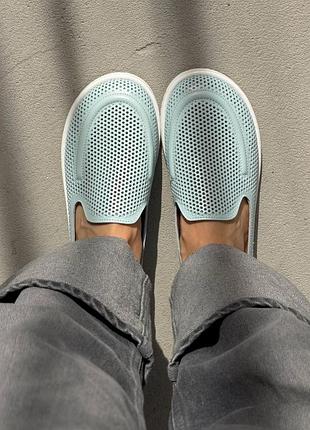 Базовые лоферы barefoot TM️ nikart
цвет: голубой, натуральная кожа с перфорацией