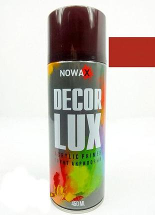 Фарба грунт червоно-коричневий 450ml "nowax" nx48036 (12шт/уп)