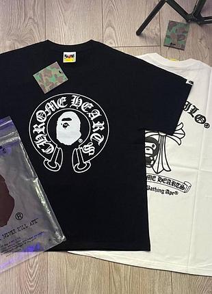 Футболка bape x chrome hearts