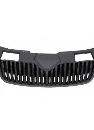 Решетка радиатора skoda fabia/roomster 2007-2010, черная, avtm, 186408992