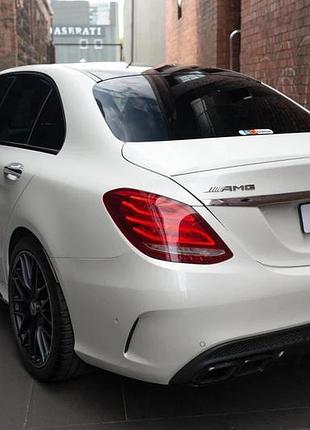 Задний диффузор (дизайн c63 2014-2018) для mercedes c-сlass w205