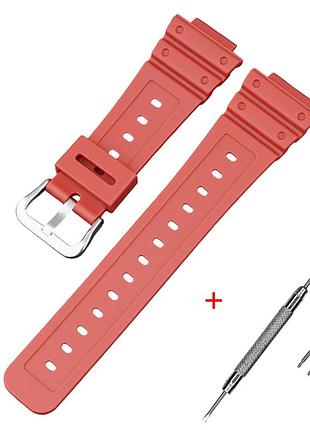 Ремінець для casio g-shock ga-2100 red si