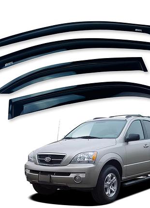 Дефлекторы окон (ветровики) kia sorento 2002-2009 (defl) q2