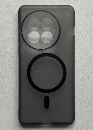 Oneplus 13 чехол с magsafe тонкий, черный, матовый, прозрачный пластиковый