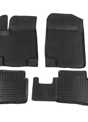Резиновые коврики с бортиком (4 шт, polytep) для kia rio 2005-2011 гг