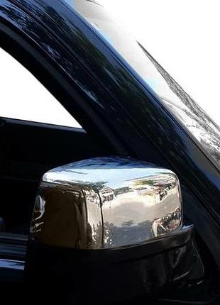 Накладки на зеркала (2 шт., нержавейка) для jeep cherokee/liberty 2007-2013 гг