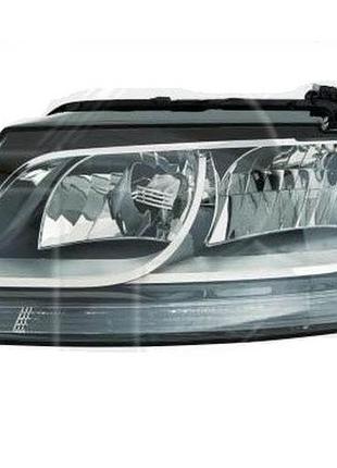 Фара передняя audi q5 2008-2012 правая, электрическая регулировка, с корректором, без ламп, белая вставка (h7*2/ph24wy/p13w*2)