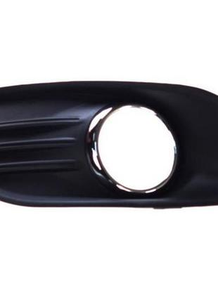 Решетка бампера ford focus 2008-2010, с отв. п/тум., левая, с хромированным молдингом, avtm, 1528561, 2809 993