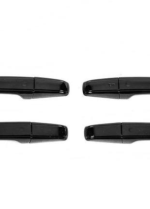 Накладки на ручки дверей (4 шт, черные) для range rover iv l405 2013-2021 гг