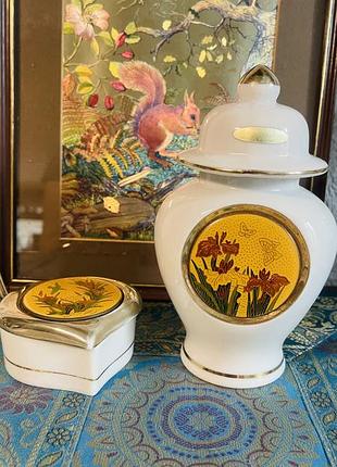 Імбирниця шкатулка cloisonné 24kt gold
