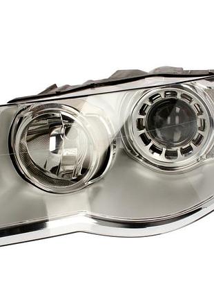 Фара передняя volkswagen touareg 2007-2009, левая h7/h9, электрическая регулировка, с моторчиком, depo, 441-11c2lmld-em